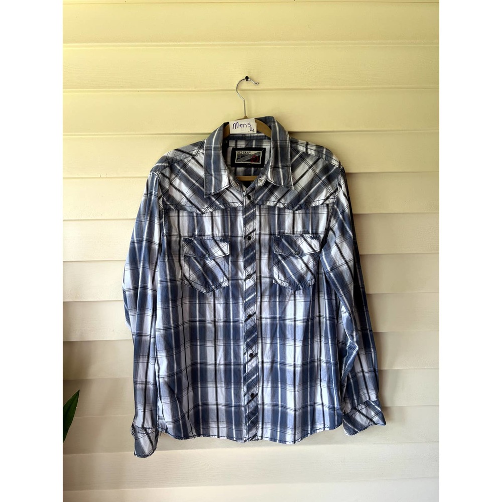 Mens L Red Snap